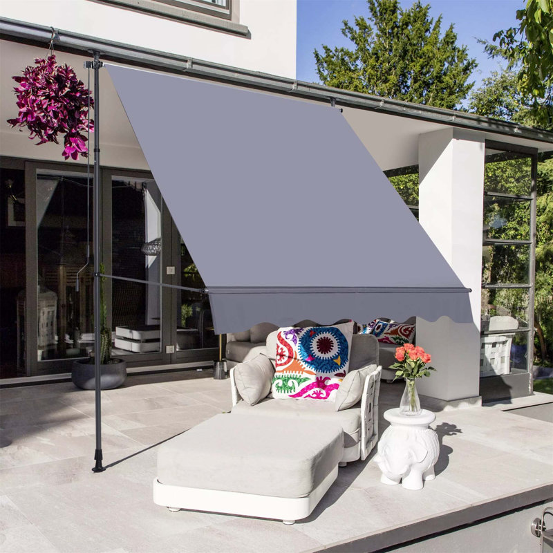 Auvent de patio rétractable polyvalent avec protection UV et multiples fonctionnalités