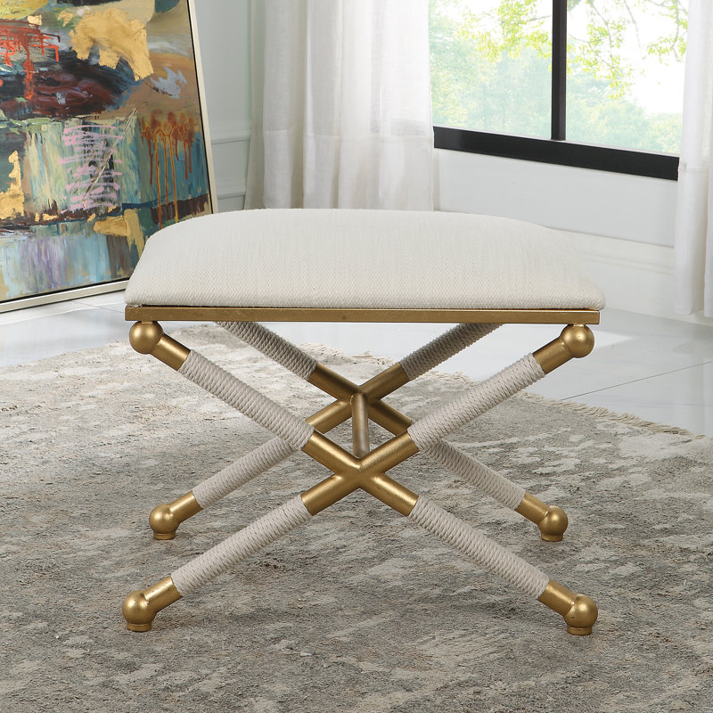Banc recouverts de tissu d'ameublement
