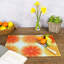 Vibrant Flowers No.6  Glass Chopping Board