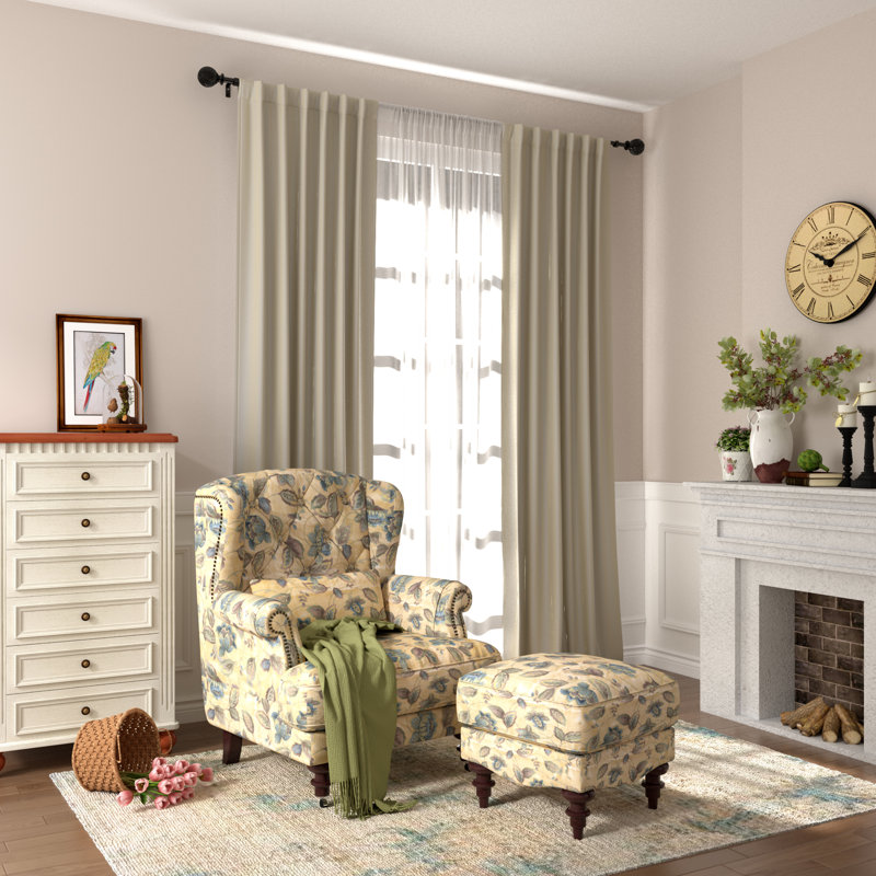 Debuono Adjustable Overall Width x 0.75" Diameter Single Curtain Rod, 48" - 84"