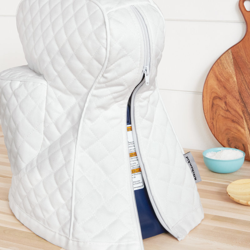 KitchenAid® Quilted Fitted Mixer Cover, White
