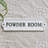 Cast Iron Powder Room Door Sign-846006787
