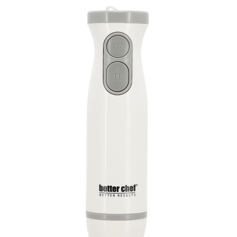 Better Chef 2-Speed 150-Watt Immersion Hand Blender in White