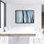 Impression d'humeur bleue sur toile