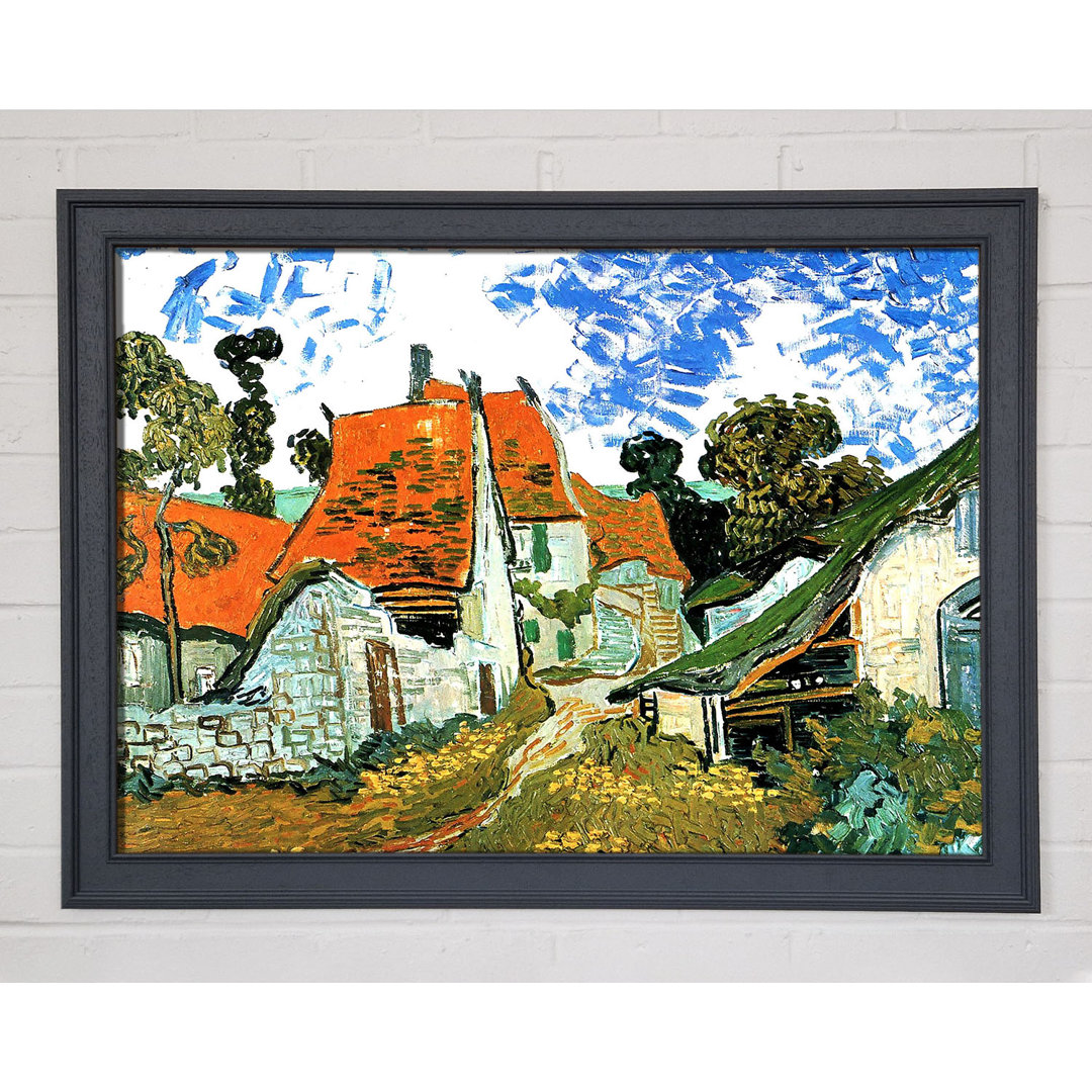 Gerahmtes Leinwandbild Van Gogh Houses in Auvers