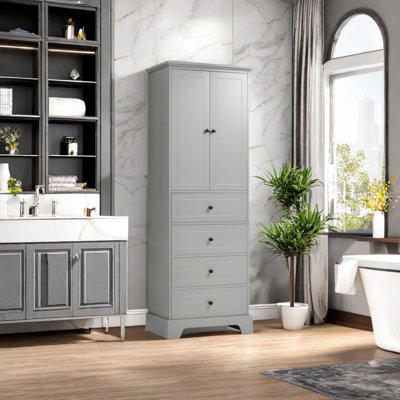 Stuti Freestanding Linen Cabinet