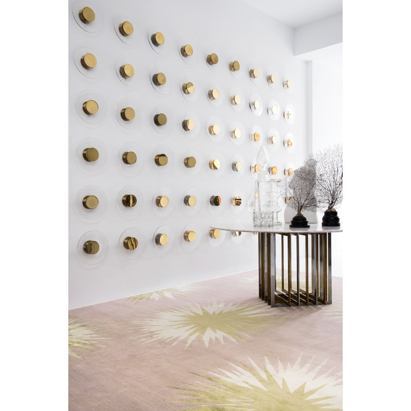 Vivienne Westwood Thistle Gold Area Rug, Rectangle 7' x 10'