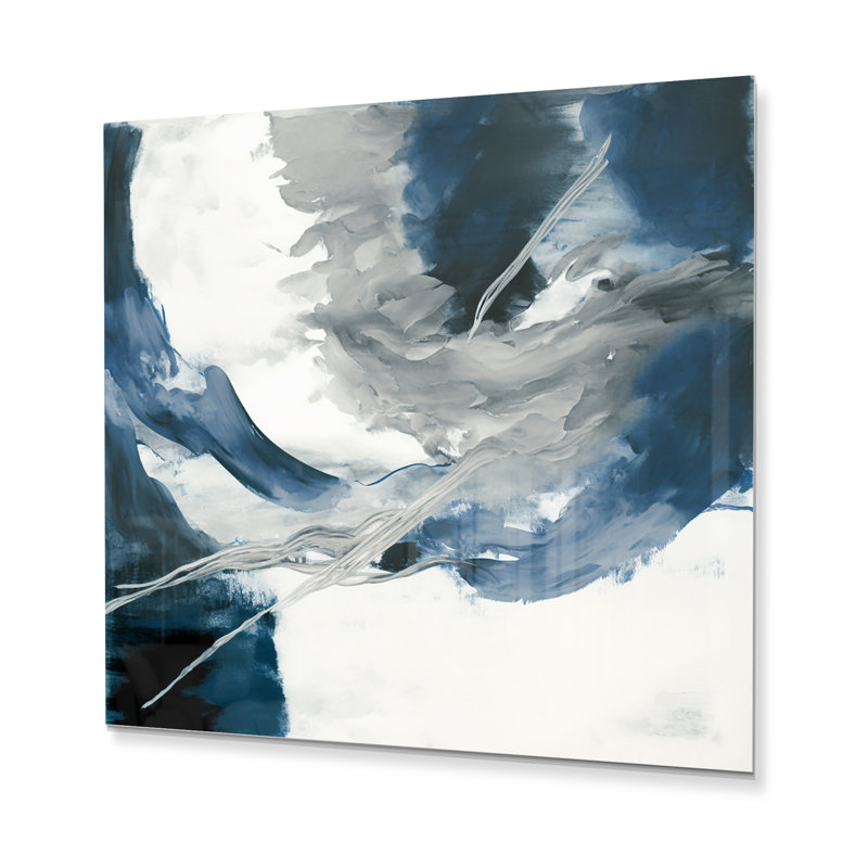 Décoration murale en métal Feeling Honolulu Blue X - Abstract, H 16 po x l 16 po x P 1 po