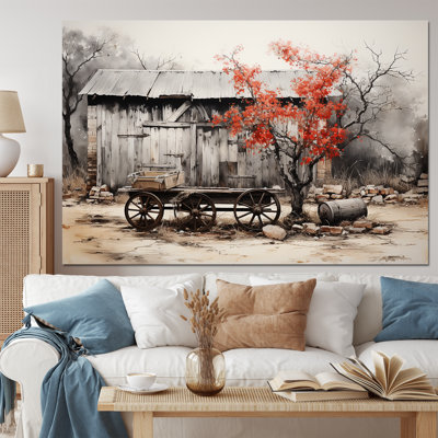 Barn Rustic Elegance I - Barn Framed Canvas Print Wall Art