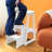 3-Step Folding Library Ladder Chair, Solid Wood Step Stool & Seat, 264lbs Capacity-426850705