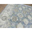 Tapis oriental noué à la main bleu / brun / gris / ivoire Oushak