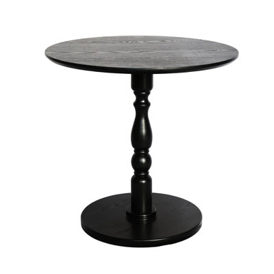 23'' Round Side Table With Solid Wood Legs And A Rounded Tabletop, Great For Bedside, Living Room, Small Spaces - Water Coating, Quick Installation 23