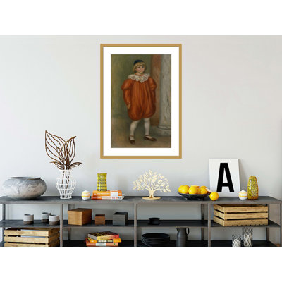 Le clown (Le Clown) Pierre-Auguste Renoir - Impression giclée sur cadre