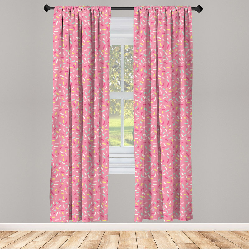 Ambesonne Room Darkening Sliding Panel Pair, 28" x 95"