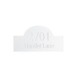 Front Plate Only Classic Arch Two Line Wall Mount