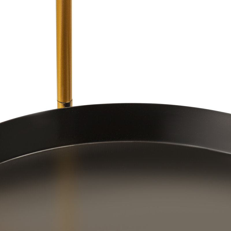 Oquendo Metal Pot Planter, Gold/Black