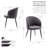 Mablethorpe Velvet Upholstered Dining Chair with Gold Trim-139894568