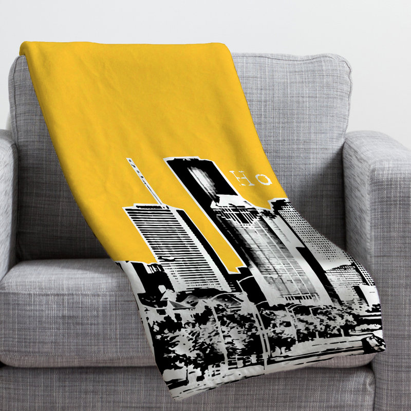 Jeté Bird Ave Houston, Grand, Jaune