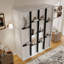 Grands lits rotatifs peu encombrants, conception moderne en bois MDF pour les petites maisons