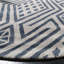 Tapis en laine / coton touffeté à la main Roswell - ivoire / bleu marine-310817016