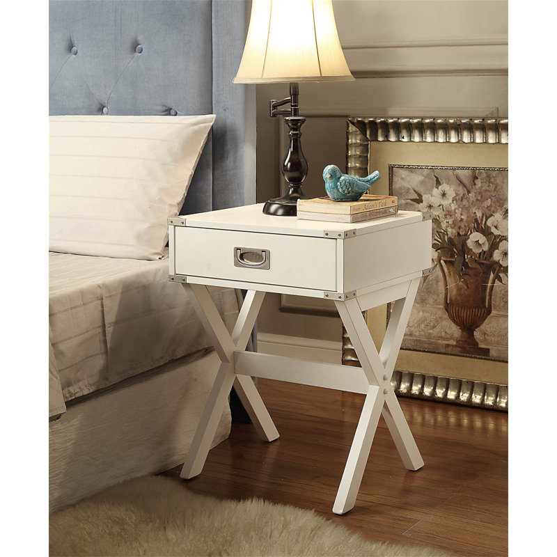 Table d'appoint Babs, Blanc