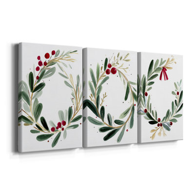 Art de Noël de Noël CCxxi - Toile tendue avec châssis - 3 pièces
