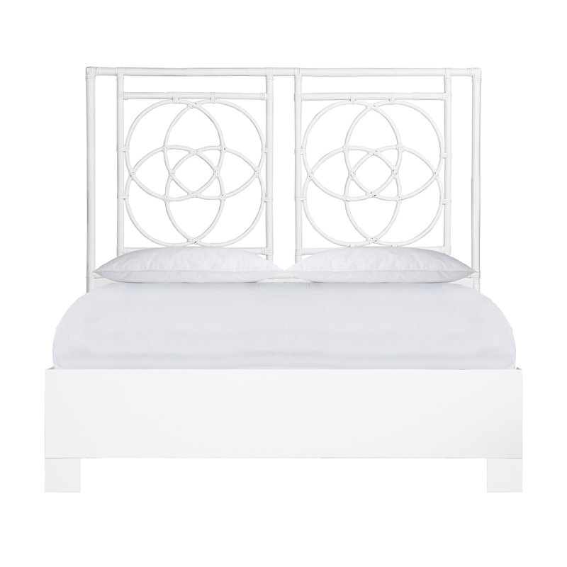 Emilia Platform Bed, White, Queen