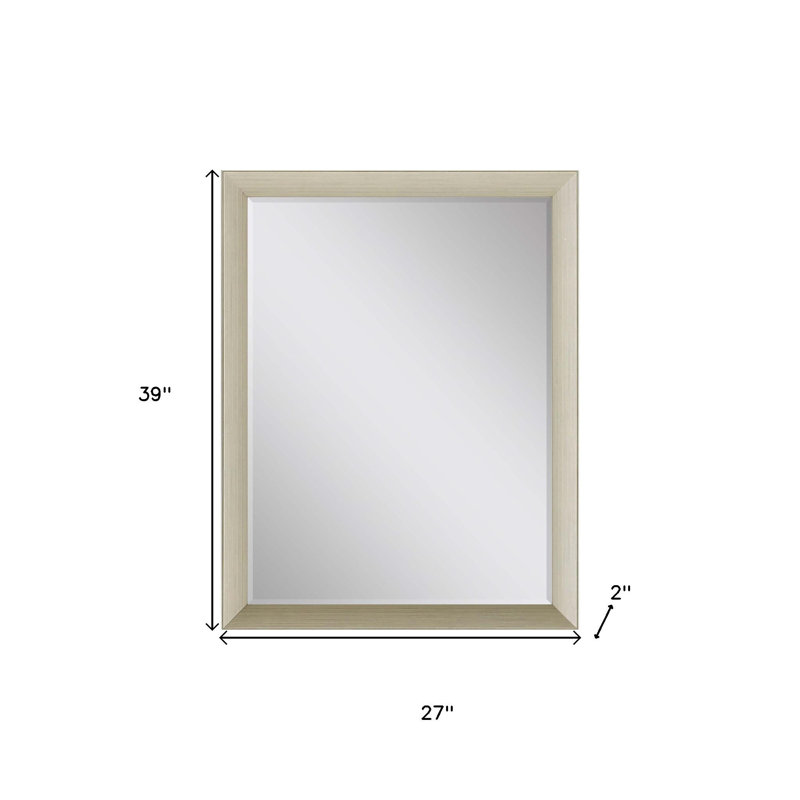 39" Silver Accent Mirror