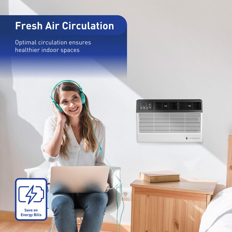 Friedrich Chill Premier 12K BTU White Window Air Conditioner with Heater