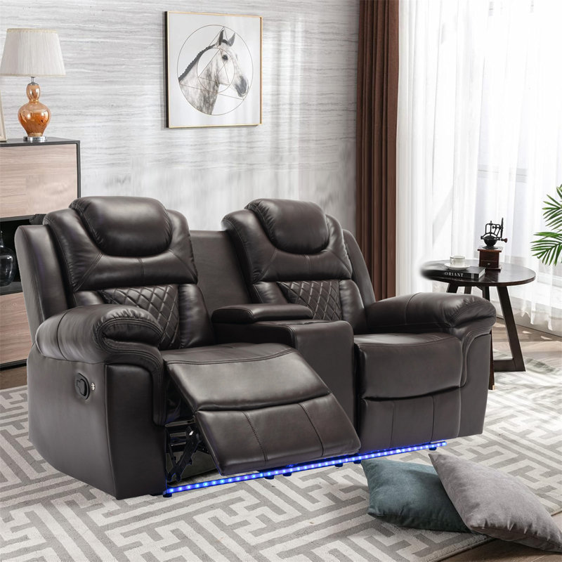 Fauteuil inclinable manuel de cinéma maison, Brun