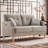 Nathaneil Fabric 56.8'' Reception Loveseat-307033625