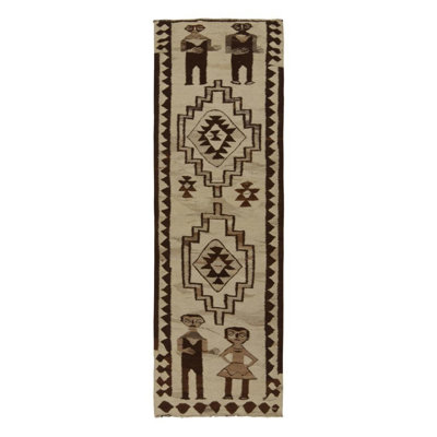 One-of-a-Kind 3'3" X 9'7" Hand Knotted Area Rug