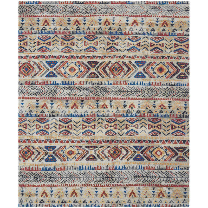 Mesa Mirage Hand Knotted Area Rug, Rectangle 6' x 9'