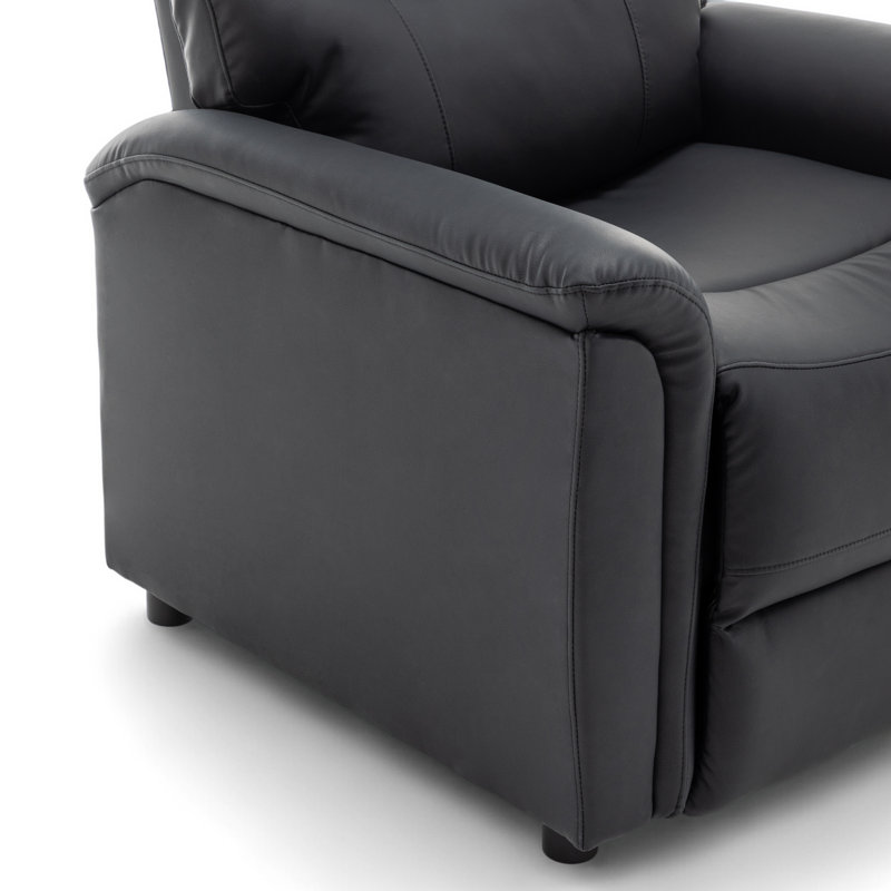 Manual Recliner Chair, Black