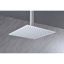 Pomme de douche pour salle de bain avec fonction haute, autonettoyante et économiseur d'eau - Acier inoxydable, 12 x 12 po, pluie spéciale blanche, économie, autonettoyant,