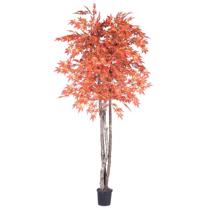 Faux Tree in Basket, 72" H x 30" W x 30" D