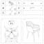 Chaise avec accoudoirs en velours Jevita, ensemble de 2-1430125759