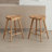 24.25" Counter Height Wood Barstools Backless Farmhouse Bar Chairs With Footrest For Kitchen Counter Breakfast Bar Pub Bistro-10435608