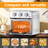 Multifunctional Family Size Air Fryer Toaster Oven Combo | Healthy Oil-Free Cooking | Convection Countertop Oven With Adjustable Time & Temperature Control | Stainless Steel | Gift Idea