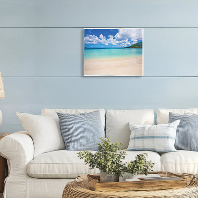 «Caribbean Bay Landscape», plaque murale par Seven Trees Design