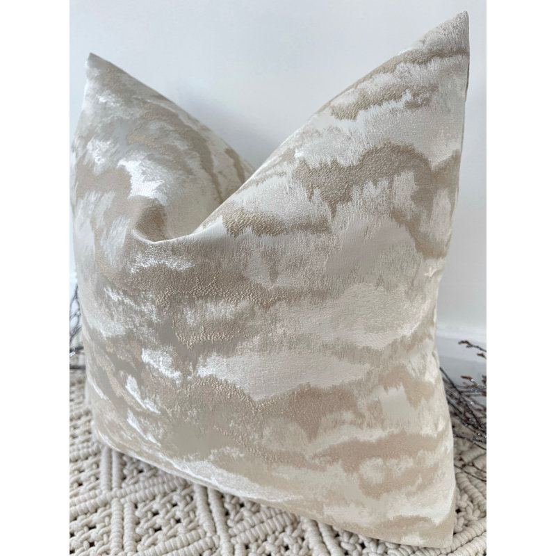 Abstract Square Cushion Cover, Dark Grey