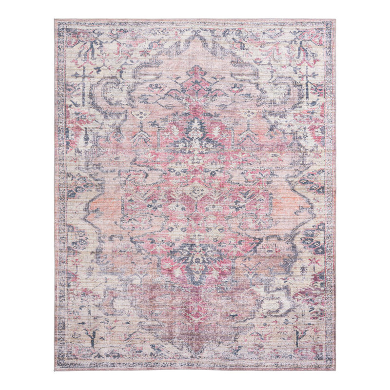 Engelman Washable Oriental Indoor Rug, Rectangle 10'6" x 13'1"