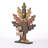 18.25"H Burlap/Wooden Turkey Table Decor