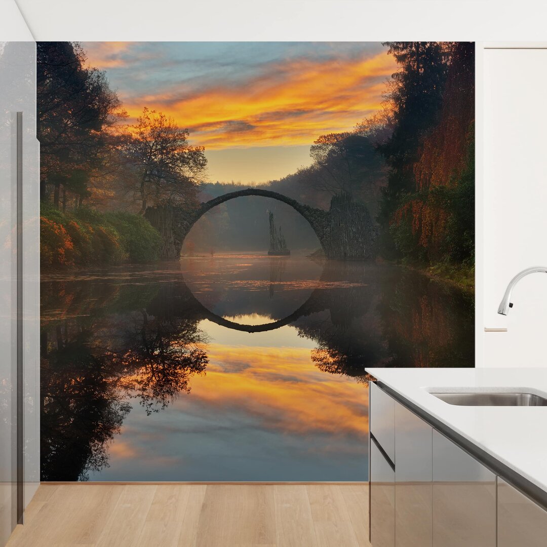 Strukturierte Tapete Fairytale Bridge 1,92 m x 192 cm