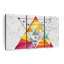 Ensemble de 3 pièces abstraites à motif géométrique triangulaire sur toile par Jonathan A.-93062548