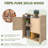 Outdoor Wooden Storage Cabinet With Adjustable Shelf-57813193