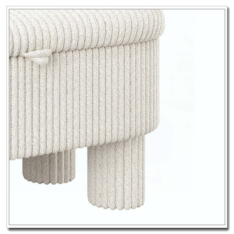 Banc rembourré Modern, Beige