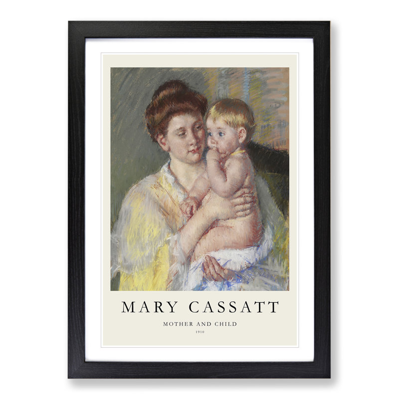 Mother and Child Vol.4 by Mary Cassatt - Picture Frame Painting, 65cm H x 48cm W x 2cm D
