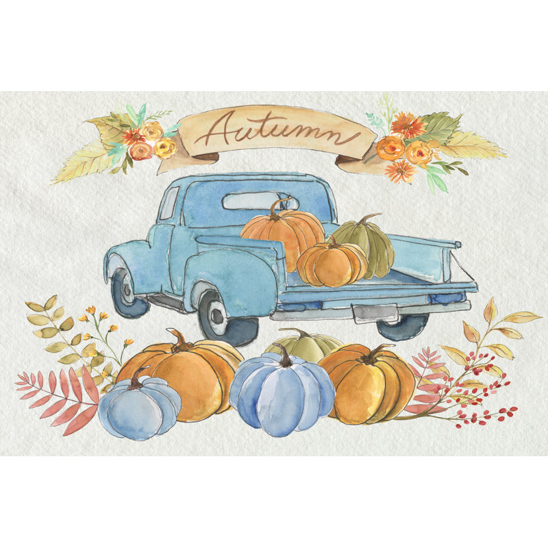 Happy Autumn II 1 Piece Wrapped Canvas Wall Art, 20cm H x 30cm W