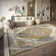 Kollektion 1870 Machine Woven Cream/Green Indoor Rug